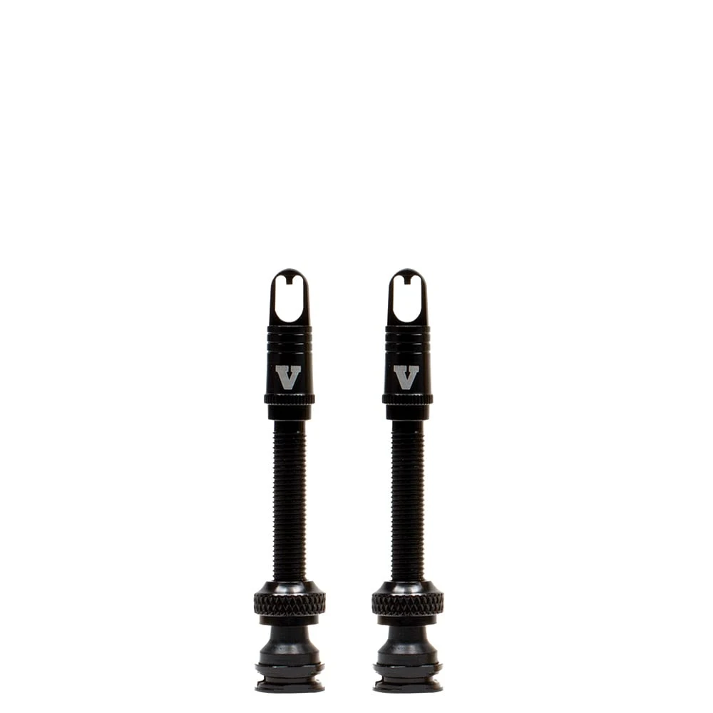 VIAIR TLC 50mm High Flow Black Tubeless Valve Stem for Bikes (60500BK)