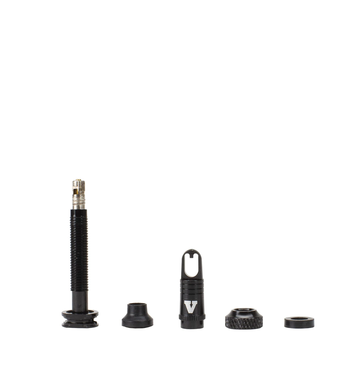 VIAIR TLC 50mm High Flow Black Tubeless Valve Stem for Bikes (60500BK) — product image 2