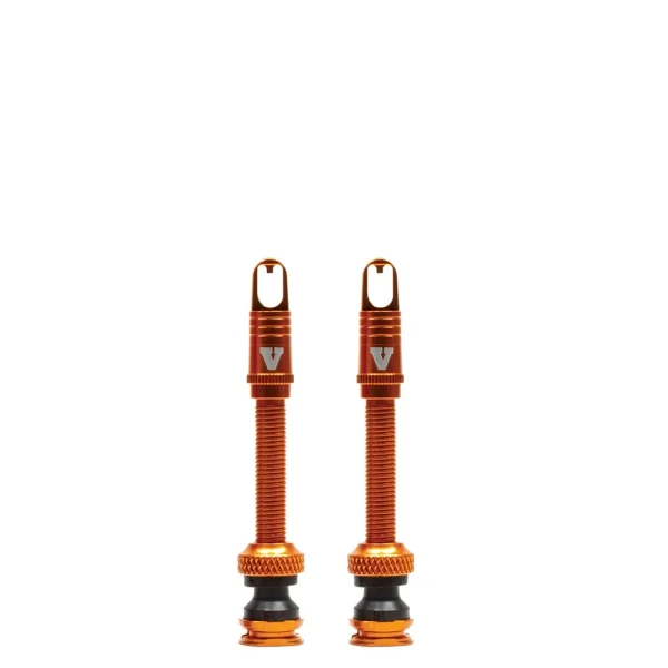 VIAIR TLC 50mm High Flow Tubeless Valve Stem in Vibrant Orange (60500OR)