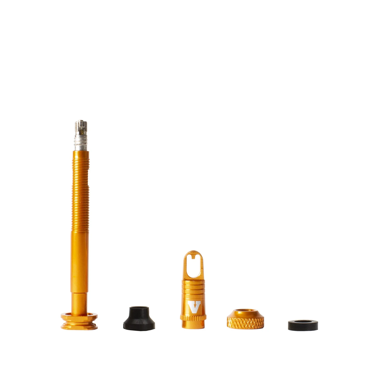 VIAIR 60mm High-Performance Tubeless Valve Stem in Orange (60601OR) — product image 2