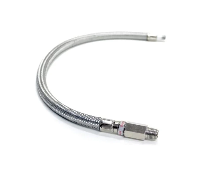 VIAIR 21" Stainless Steel Braided PTFE Leader Hose w/ Check Valve (92788)