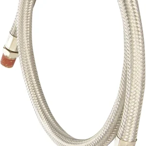VIAIR Stainless Steel Braided Leader Hose 36-inch with Check Valve (92805)