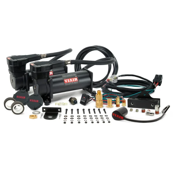 VIAIR Dual Stealth Black 485 Mounted System 200 PSI (485DB01)