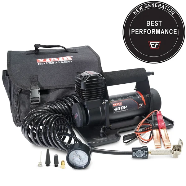 Viair EF 400P Portable Air Compressor – 12V, CE Certified, 33% Duty Cycle, 150 PSI (40143)