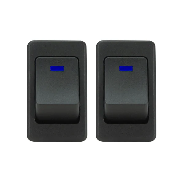 VIAIR Blue LED Rocker Switch 35A 12V No-Logo Dual Pack (90124)