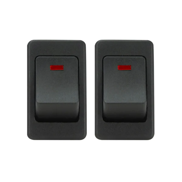 VIAIR Red LED Rocker Switch 35A 12V No-Logo Dual Pack (90123)
