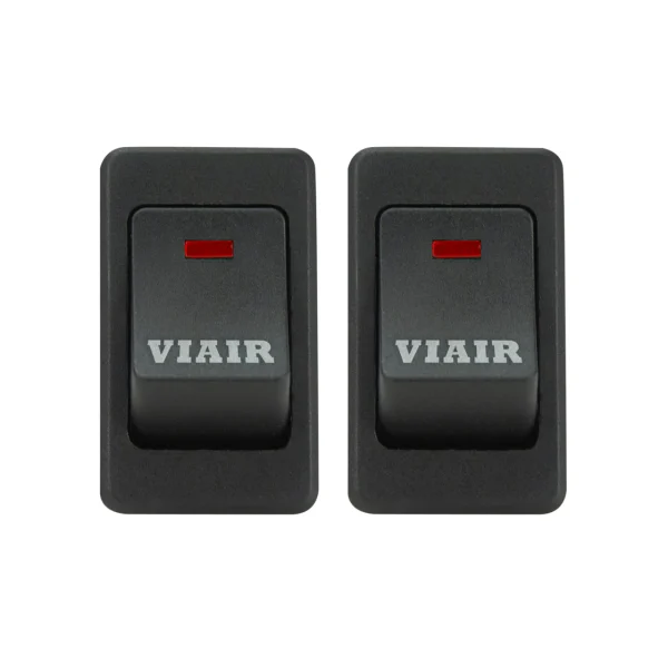 VIAIR Rocker Switch with Red LED Indicator 2-Pack, Heavy-Duty 35A (90120)