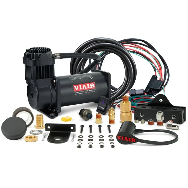 VIAIR Single 400 VMS High-Performance Air Compressor System Stealth Black (400SB01)
