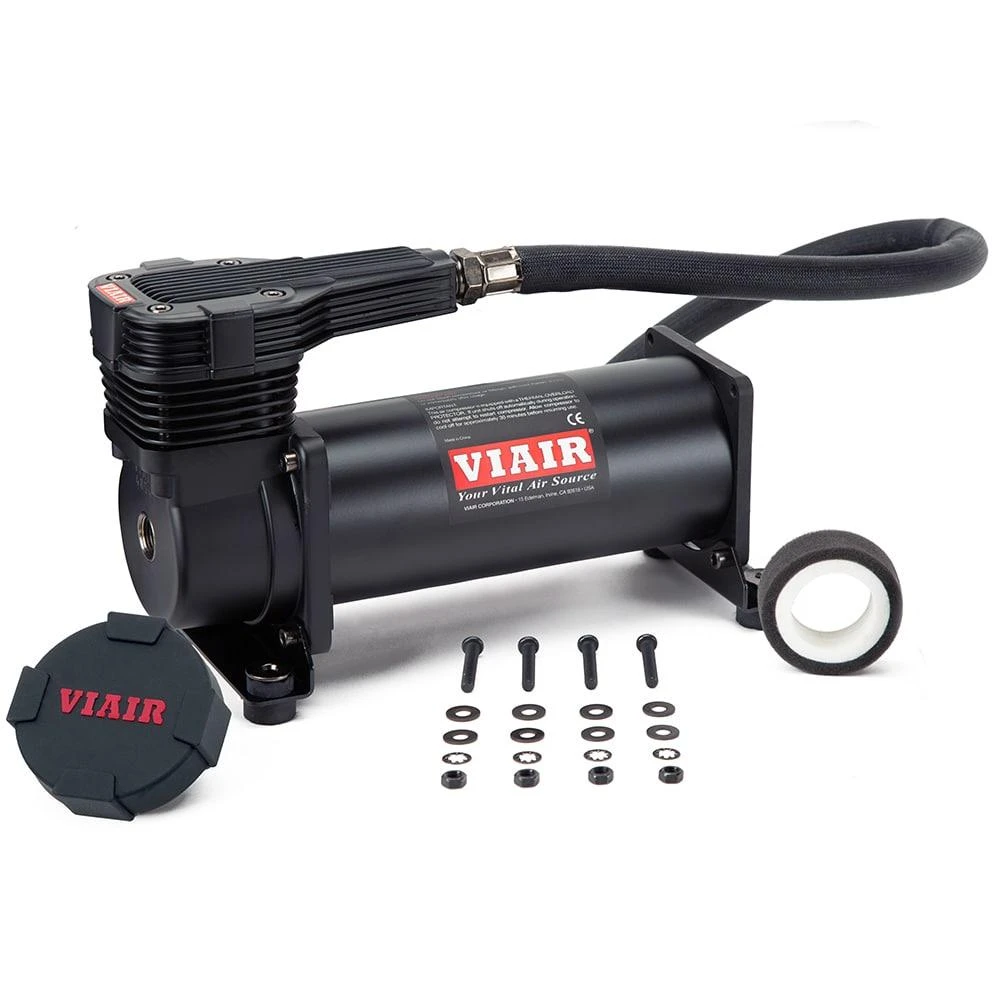 Viair Single 485 VMS High Performance Compressor, 200 Psi / 2.24 Cfm - Stealth Black (485SB)