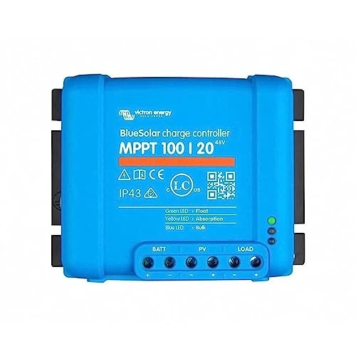Victron Energy Bluesolar MPPT 100V 20 Amp 48-Volt Controller (SCC110020170R)