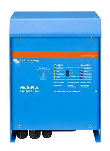Victron PMP242301102 Energy MultiPlus 3000VA 24V Pure Sine Wave Battery Charger