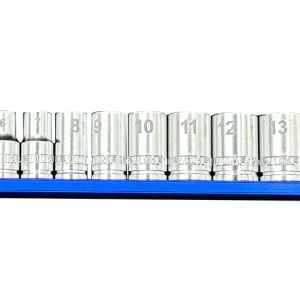 VIM Tools 13-Piece 1/4" Drive Metric Socket Set with Magrail (SM400)