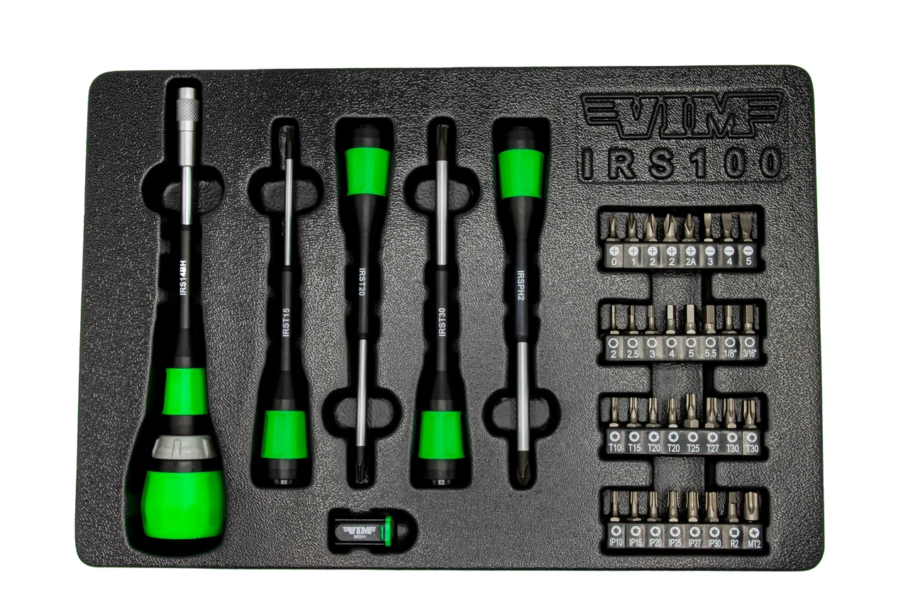 VIM Tools 39 Pc. Interchangeable Ratcheting Screwdriver Set (IRS100)