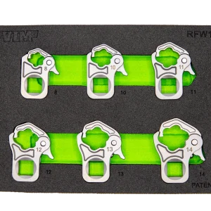 VIM Tools 6 Pc. 3/8" Dr. Ratcheting Flare Nut Set (RFW100)