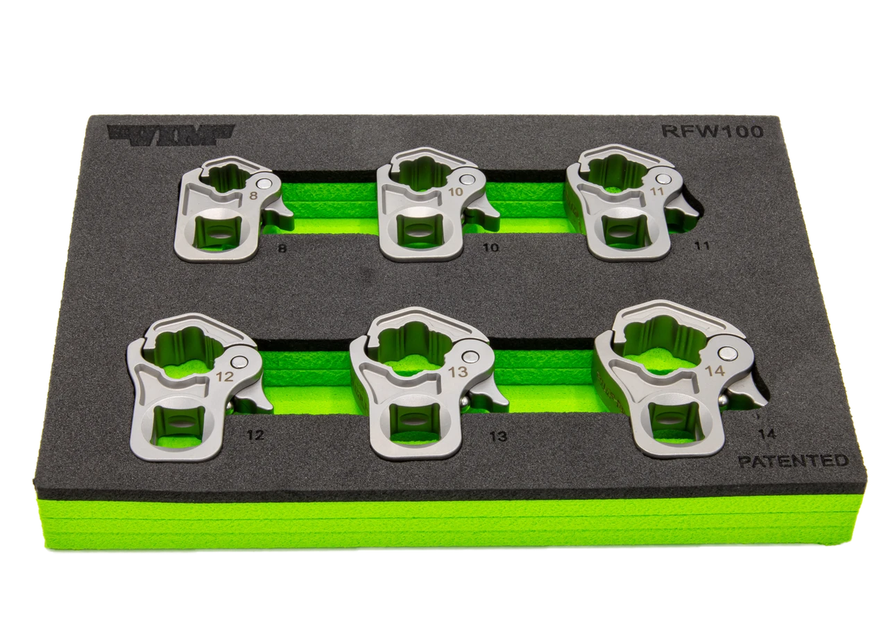 VIM Tools 6 Pc. 3/8" Dr. Ratcheting Flare Nut Set (RFW100) — product image 2