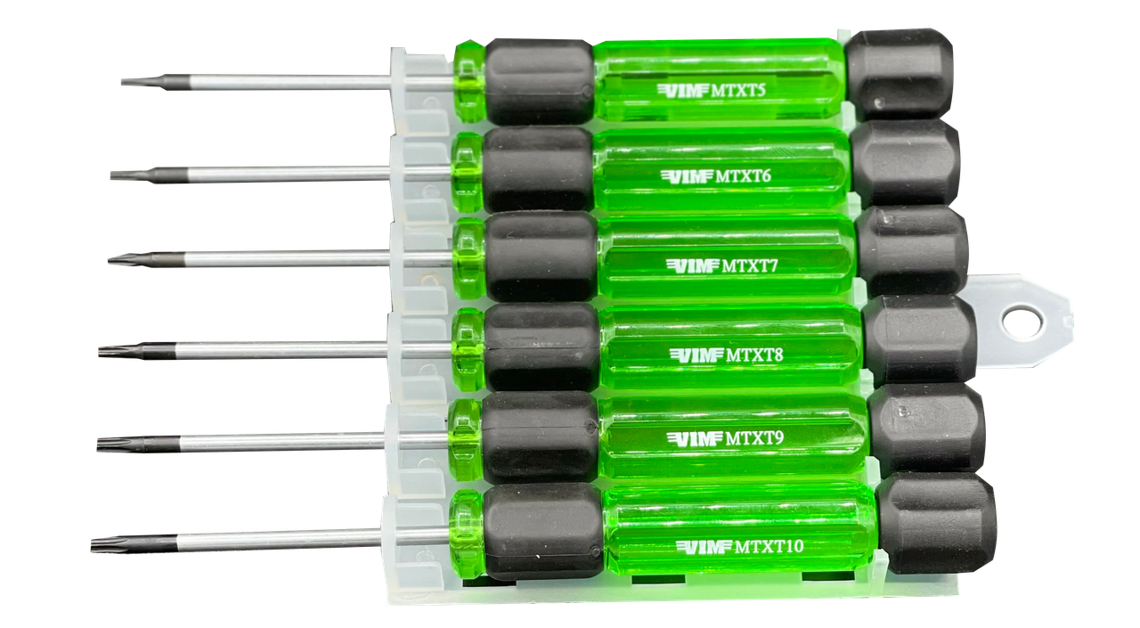 VIM Tools 6 Pcs Miniature Torx Screwdriver Set (MTX100)