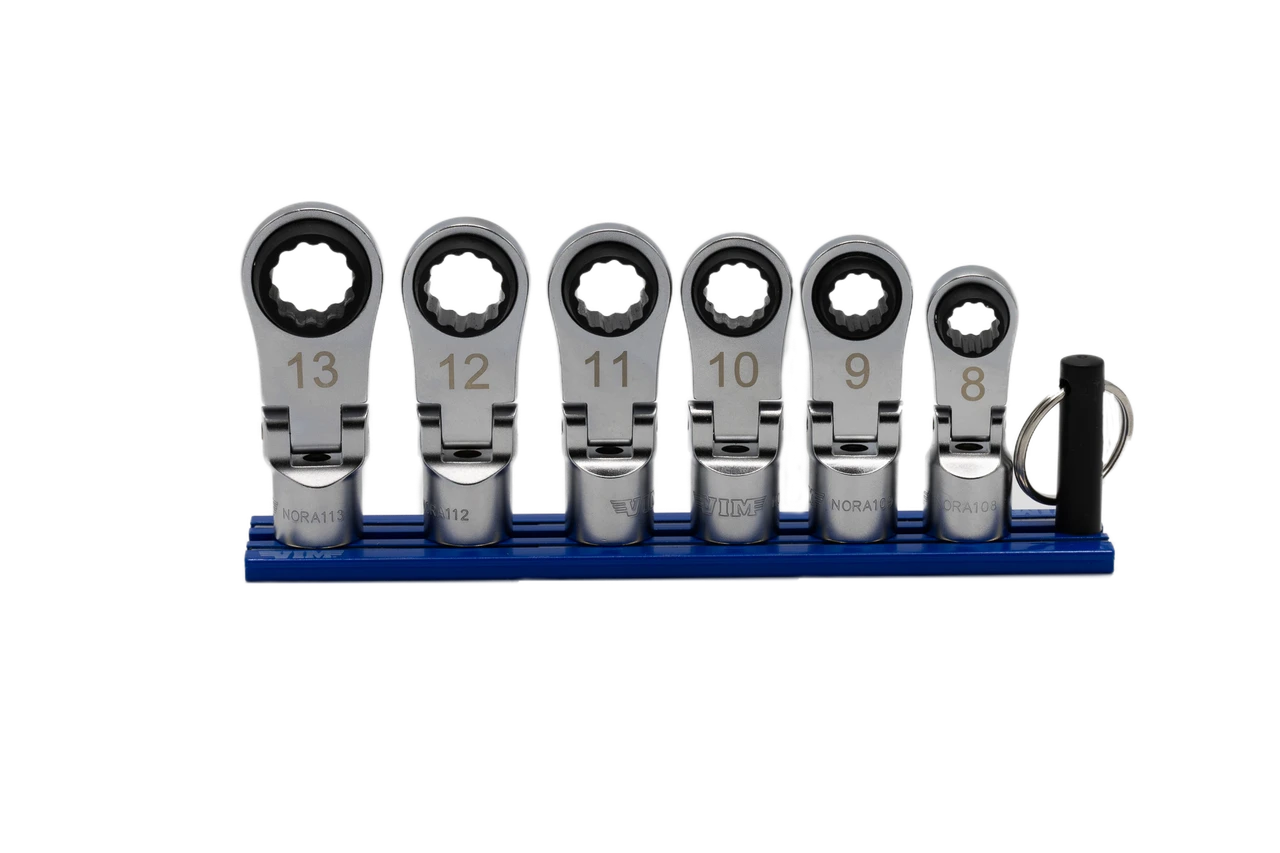 VIM Tools Nano Flex Ratcheting Attachment Set 3/8" (NORA150)