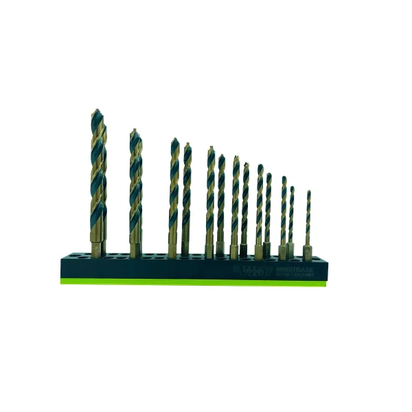 VIM Tools 15-Piece M35 Power Drive Drill Bit Set with Magnetic Base (PDHSSC15)