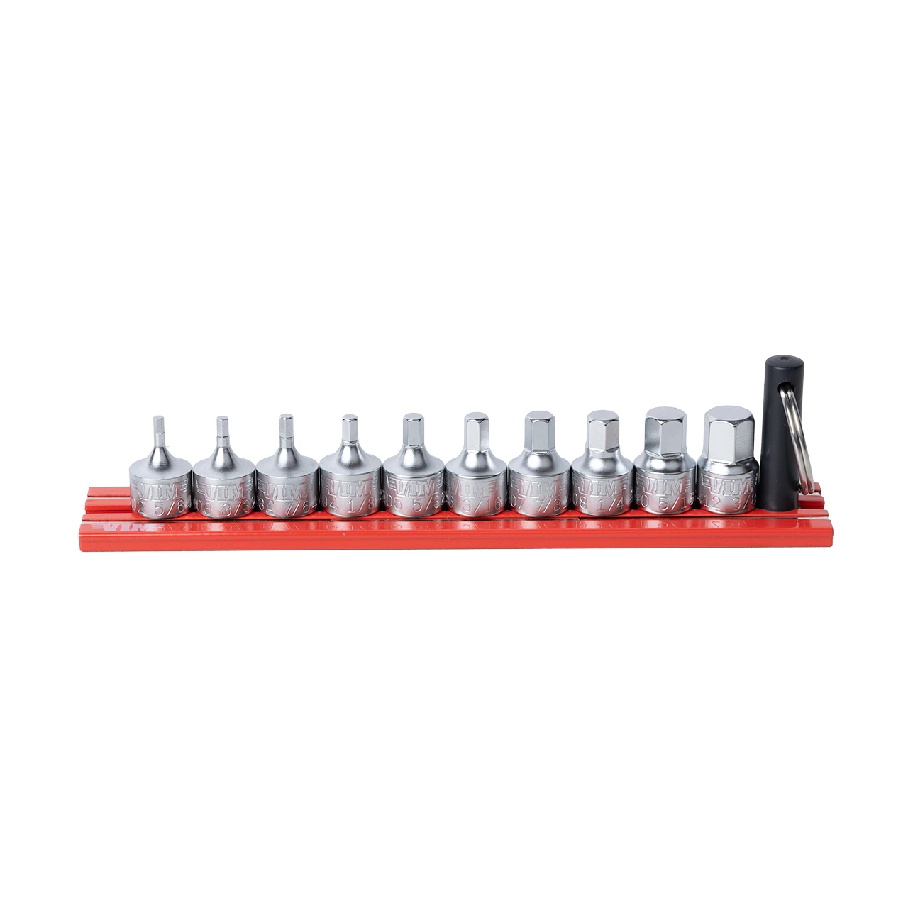 VIM Tools 9-Piece 1/4" Drive SAE Stubby Hex Bit Set (SHI400)