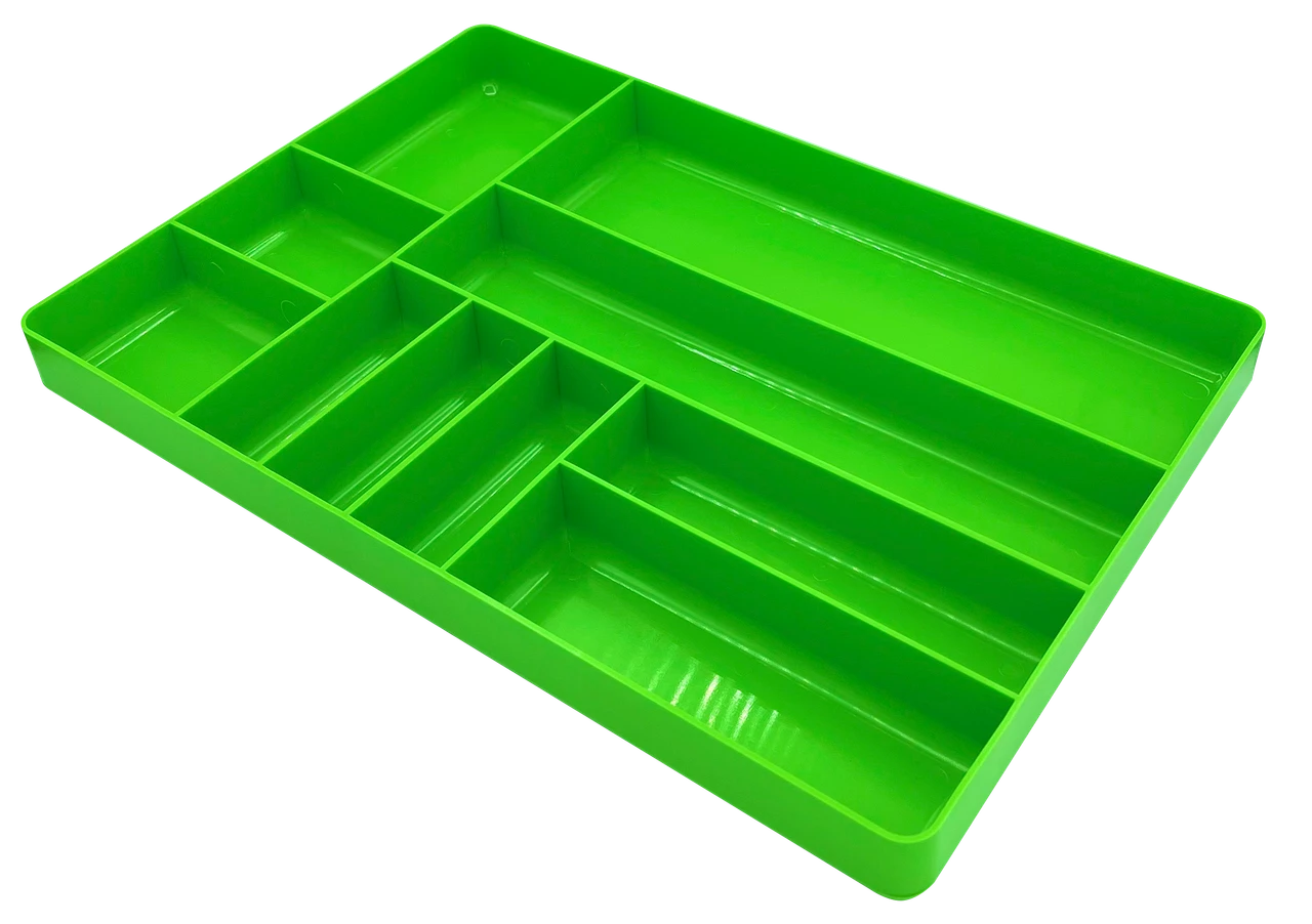 VIM Tools Plastic Tray Organizer, 10 Compartments, Radiused Corners (V510)
