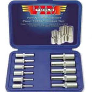 Vim Tools 11-Piece Deep External Torx Socket Set (VDE418)