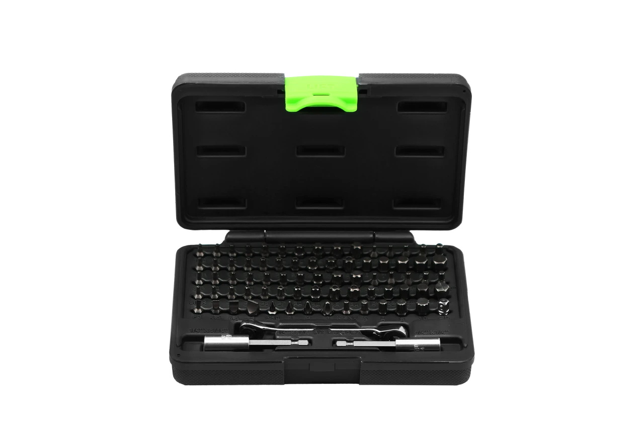 VIM Tools 77-Piece Stubby Bit Set with Half Cut Design (VHC77)