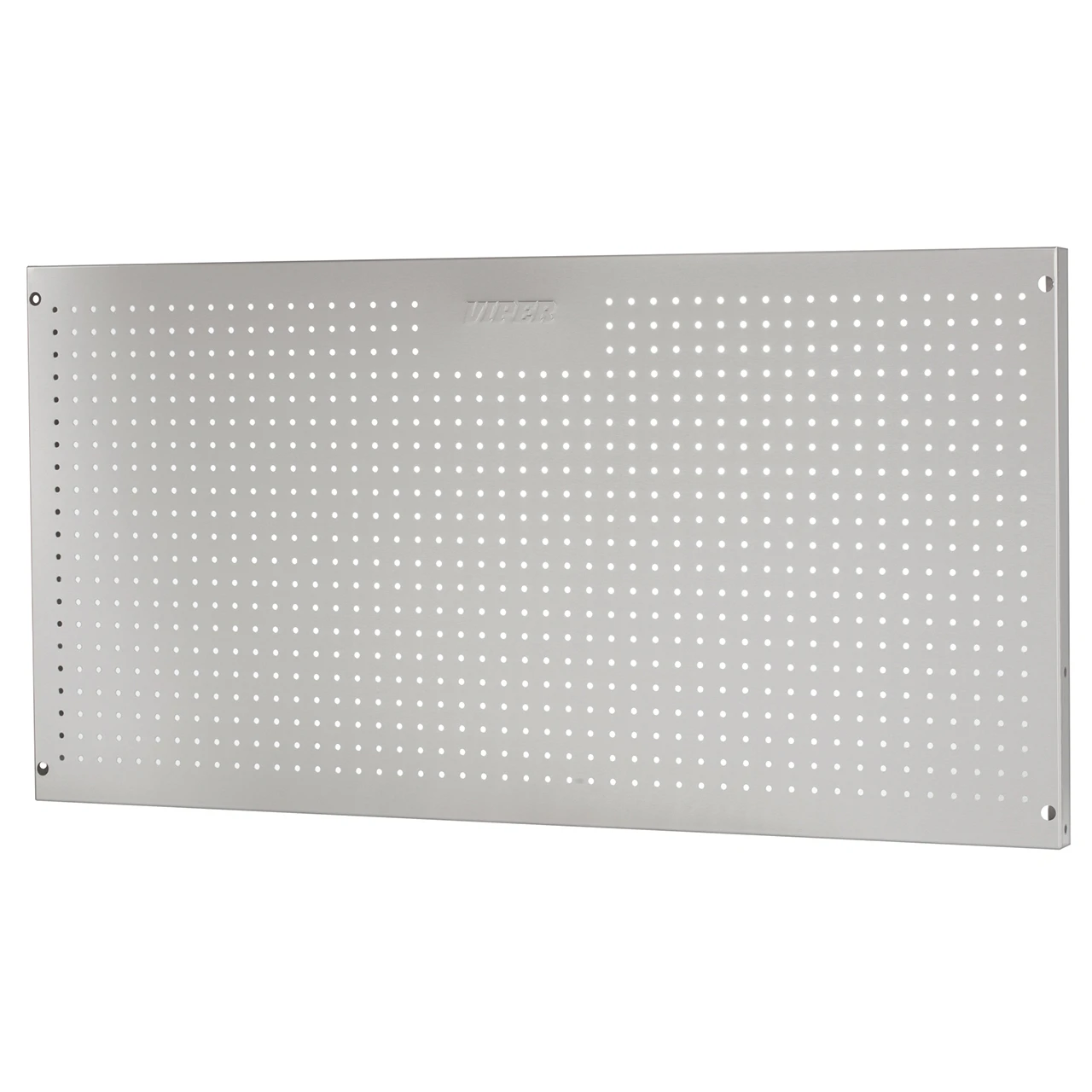 Viper V2448PBSS rectangular stainless steel pegboard with evenly spaced round holes