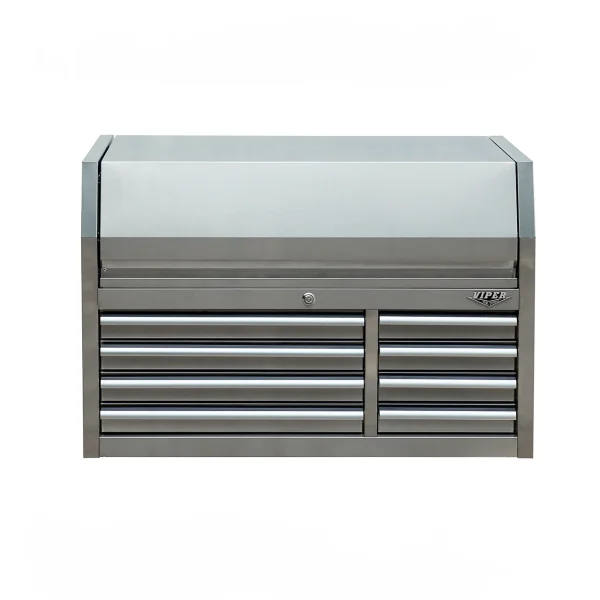 Viper Tool Storage Stainless Steel 41" 8-Drawer Top Chest (V4108SSC)