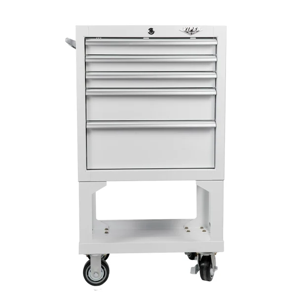 Viper Tool Storage White 26" 5-Drawer Rolling Cabinet (RG2605WHLL)