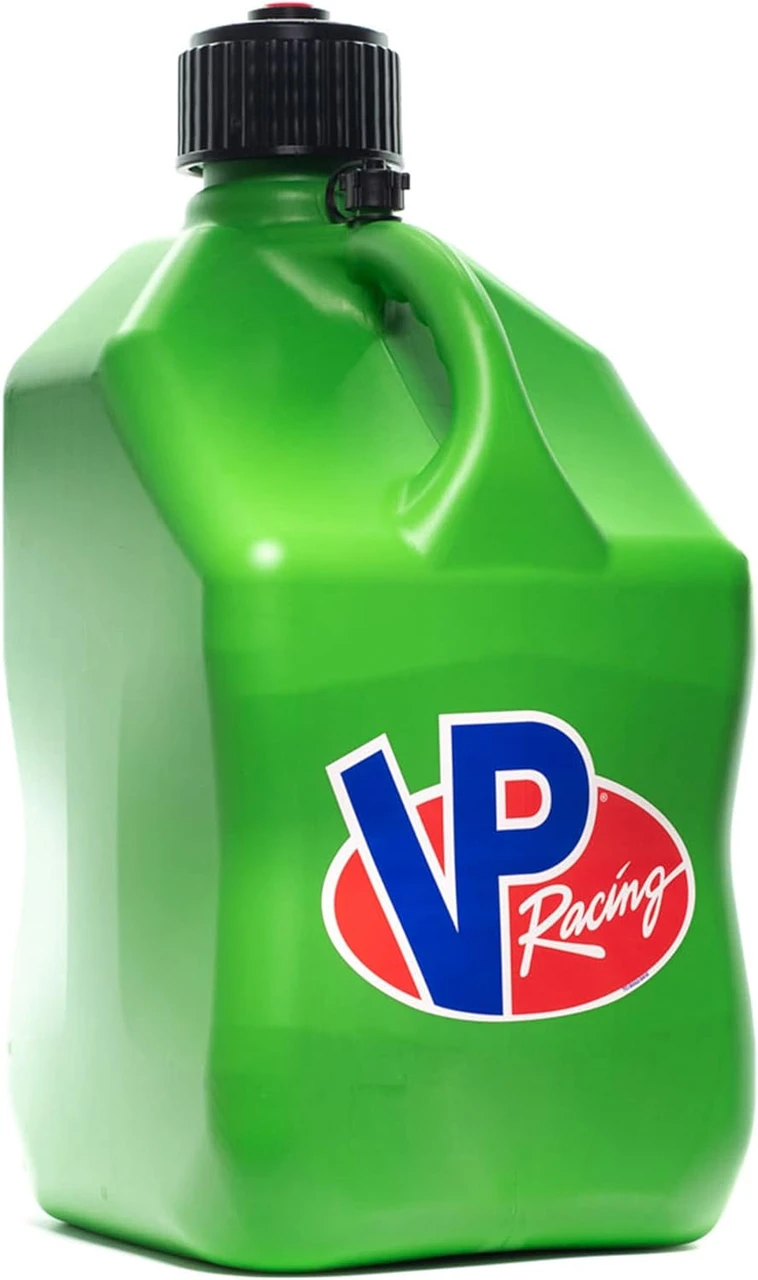 VP Racing 5.5 Gal Square Motorsport Container Green,Jug Lid & Vent Cap (3562-CA)