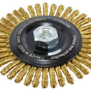 Walter 5x1/4x5/8-11 Brass Knot Brush (13K534)