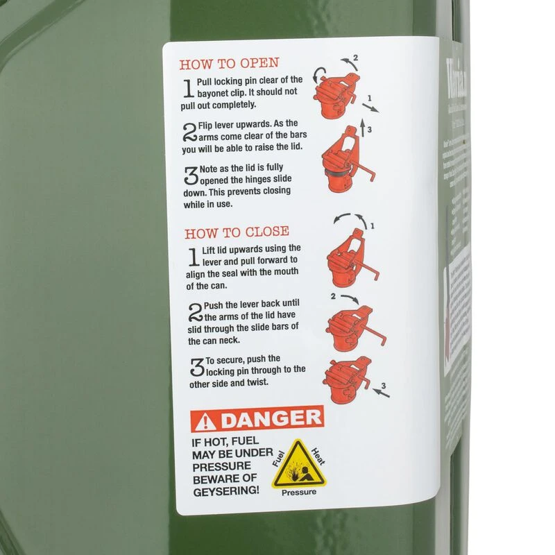 Wavian USA Gas Can Red 20 Liter w/Nozzle (3009) — product image 4