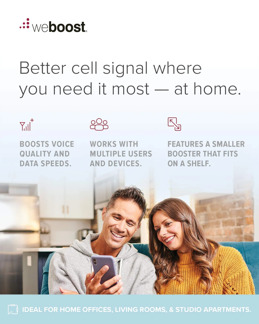 weBoost Home Studio Cell Signal Booster Kit | Diy Installation (470166) — product image 3