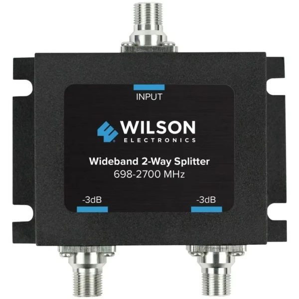 weBoost Wideband 2-Way Splitter With F-Female Connector, Black (850034)