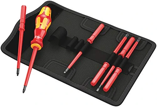 Wera KK VDE 60i/68i/7 Insulated Interchangeable Blade Pouch Set (05003473001)