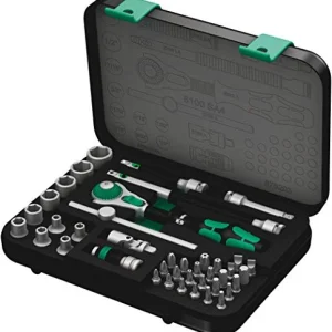 Wera 8100 SA 4 Zyklop Speed Ratchet Set, 1/4″ Drive, 41-Piece (05003535001)