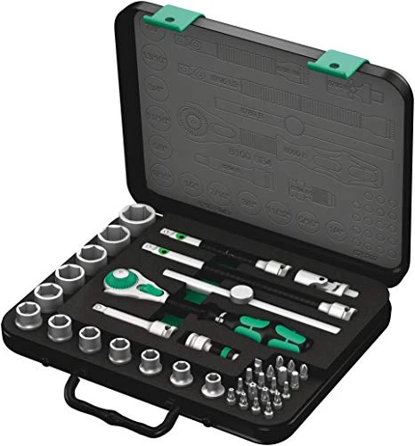 Wera 8100 SB 4 3/8" SAE Ratchet Set (38-Piece) (Part No. 5003596001)