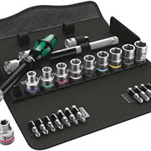 Wera 8100 SC 1/2" Drive Ratchet Set, SAE/Torx, 28-Piece (05004079001)