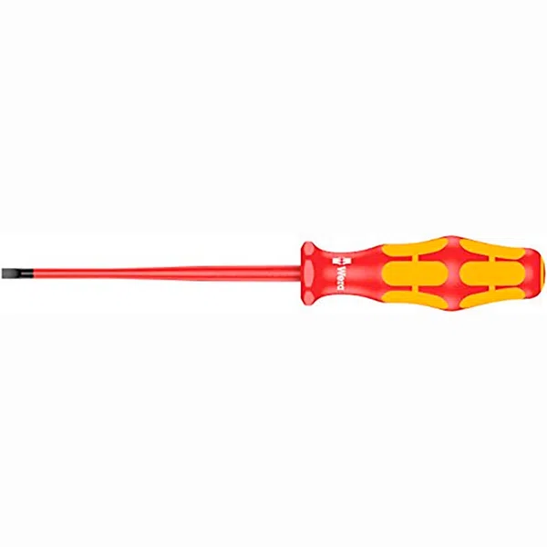 Wera 160iS VDE Insulated Slotted Screwdriver 0.6 × 3.5 × 100 mm (05006440001)