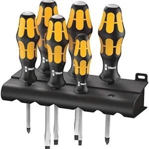 Wera Kraftform Plus 932/6 Chiseldriver Set with Rack (05018282001)