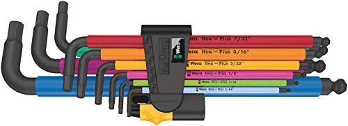 Wera Hex-Plus Imperial L-Key Set, 9-Piece (05022640001)