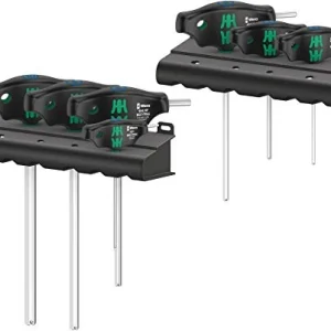 Wera 454/7 HF T-Handle Hex-Plus Screwdriver Set, 7-Piece (05023450001)