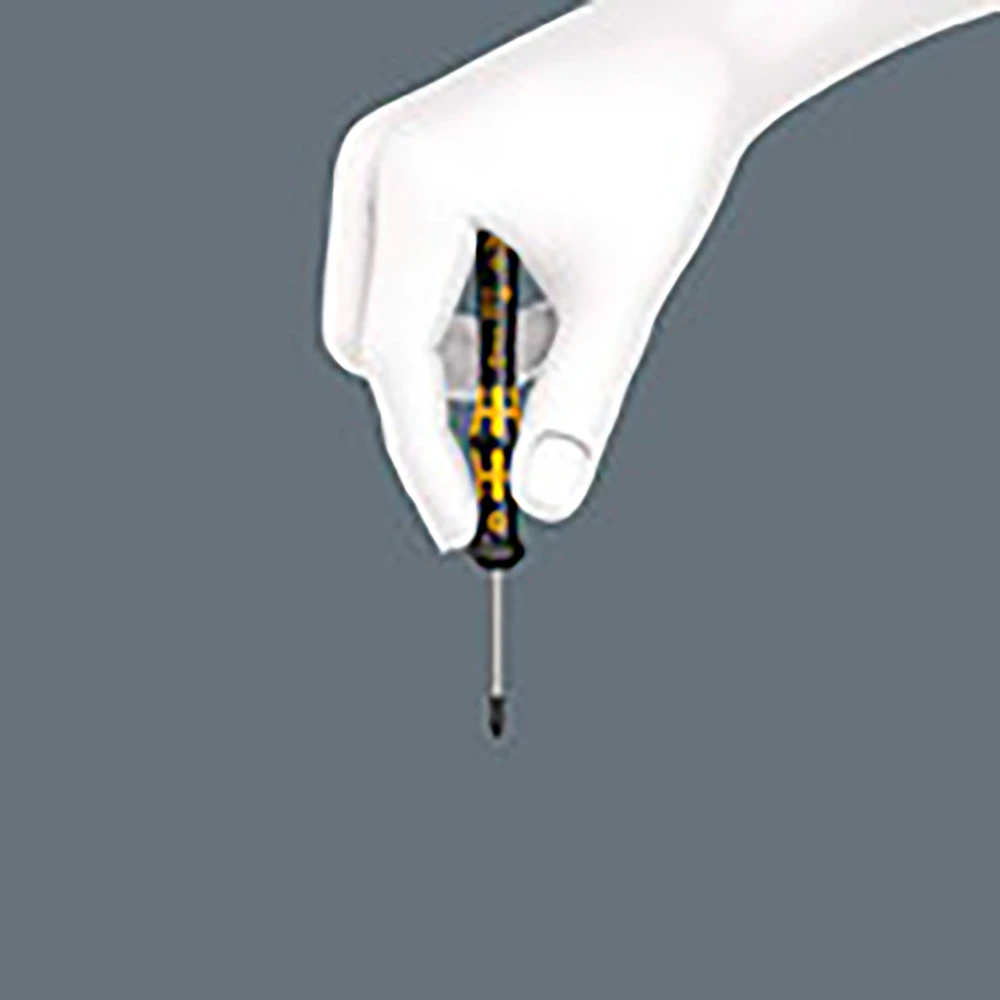 Wera 1550 PH ESD Slotted Micro Screwdriver, PH 1 × 80 mm (05030112001) — product image 3