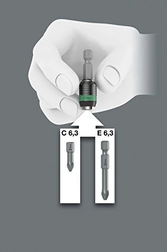 Wera Bit Holder 816 R with Quick-Release Chuck, 1/4" x 119mm (05051462001) — product image 2