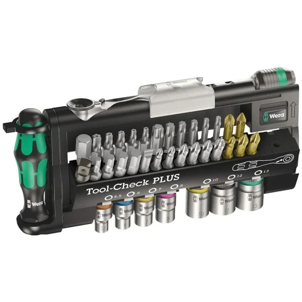 Wera Tool-Check Plus Bit Ratchet Set with Sockets (Metric) – 39-Piece (05056490001)