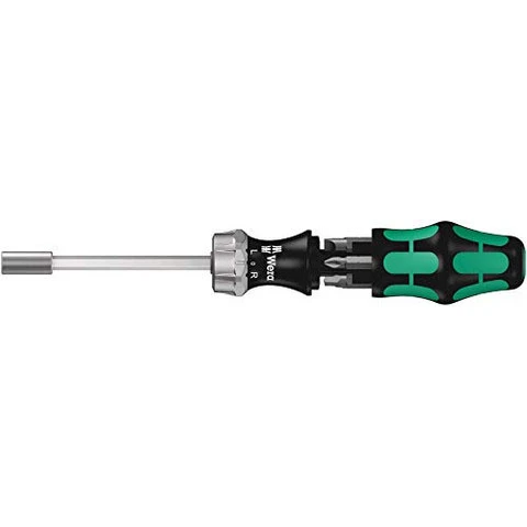 Wera Kraftform Kompakt 27 RA Ratcheting Screwdriver with Bits (05073661002)