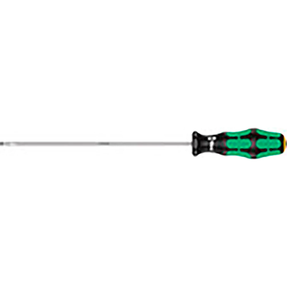 Wera 05110006001 long slotted screwdriver with black-green Kraftform handle