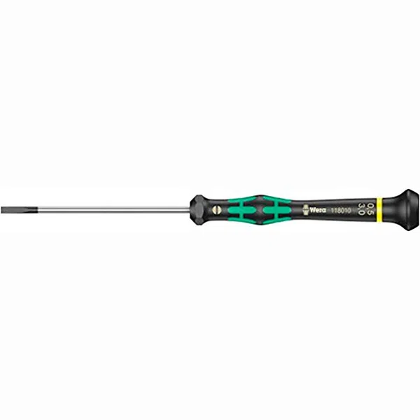 Wera 2035 Micro Slotted Screwdriver 0.50×3.0×80 mm (JB-WER-05118010001)