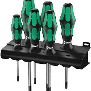 Wera 367/6 Torx BO Safety Screwdriver Set & Rack (05138250001)