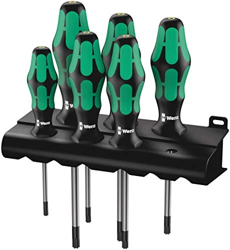 Wera 367/6 Torx BO Safety Screwdriver Set & Rack (05138250001)